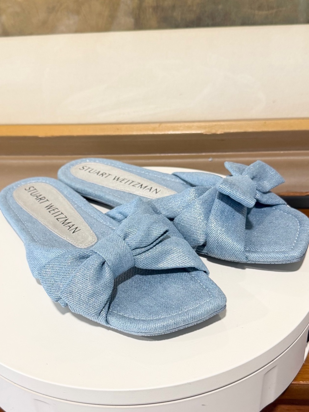 🌹STUART WEITZMAN 🌹 Sofia Bow Slide Sandal Size: 9 - Picture 6 of 9